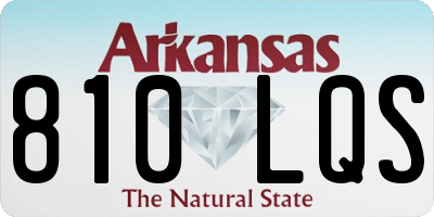 AR license plate 810LQS