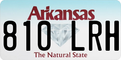 AR license plate 810LRH
