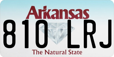 AR license plate 810LRJ