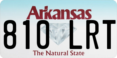 AR license plate 810LRT