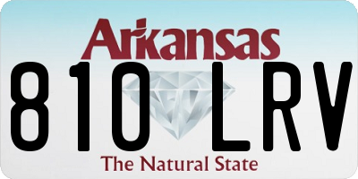 AR license plate 810LRV