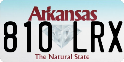 AR license plate 810LRX