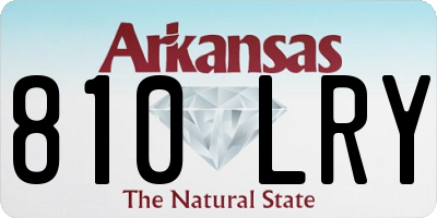 AR license plate 810LRY