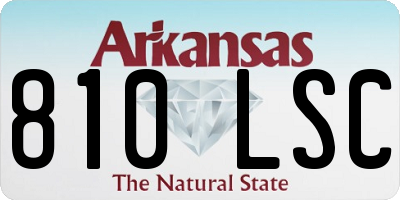 AR license plate 810LSC