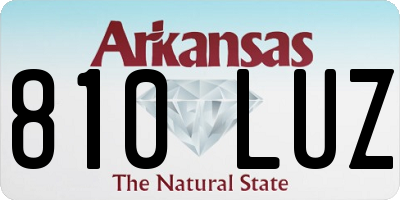 AR license plate 810LUZ