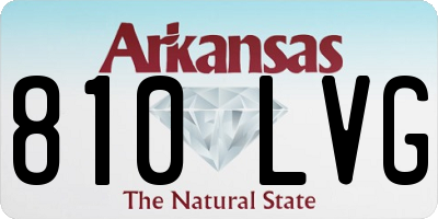 AR license plate 810LVG