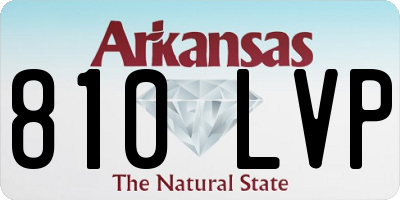 AR license plate 810LVP