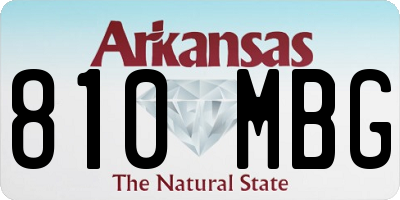 AR license plate 810MBG