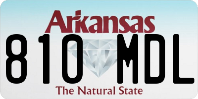 AR license plate 810MDL