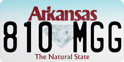 AR license plate 810MGG