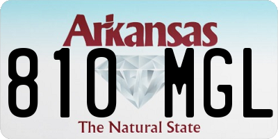 AR license plate 810MGL