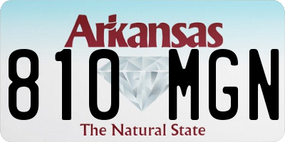 AR license plate 810MGN