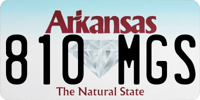 AR license plate 810MGS