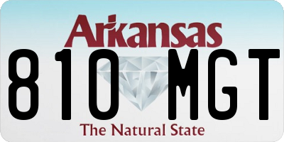 AR license plate 810MGT