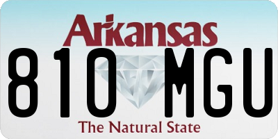 AR license plate 810MGU
