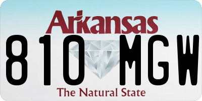 AR license plate 810MGW