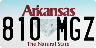 AR license plate 810MGZ