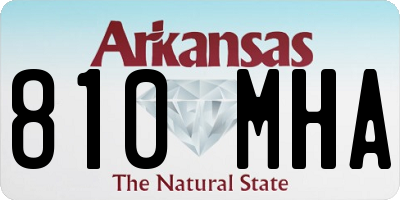 AR license plate 810MHA