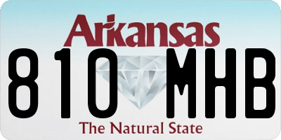 AR license plate 810MHB