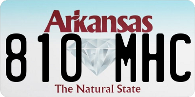 AR license plate 810MHC