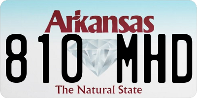 AR license plate 810MHD