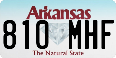 AR license plate 810MHF