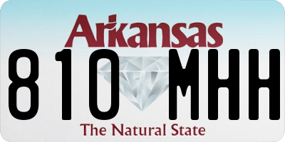 AR license plate 810MHH