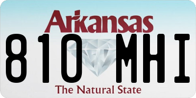 AR license plate 810MHI