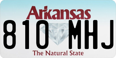 AR license plate 810MHJ