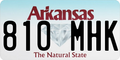 AR license plate 810MHK