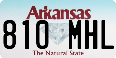 AR license plate 810MHL