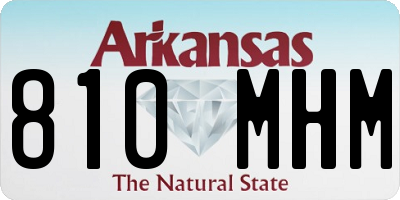 AR license plate 810MHM