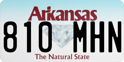 AR license plate 810MHN