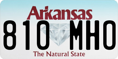 AR license plate 810MHO
