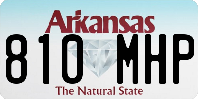 AR license plate 810MHP