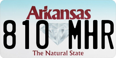 AR license plate 810MHR