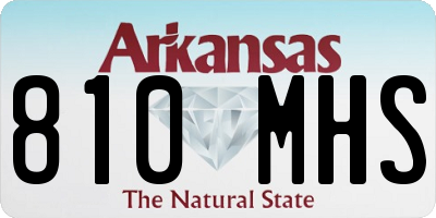 AR license plate 810MHS