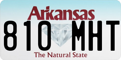 AR license plate 810MHT