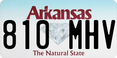 AR license plate 810MHV