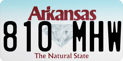 AR license plate 810MHW