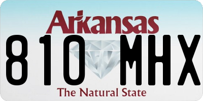 AR license plate 810MHX