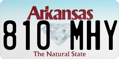 AR license plate 810MHY