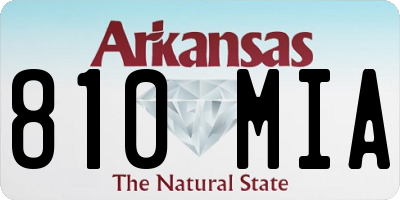 AR license plate 810MIA
