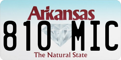 AR license plate 810MIC