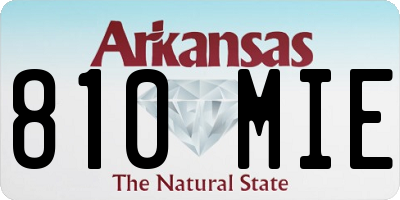 AR license plate 810MIE