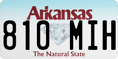 AR license plate 810MIH
