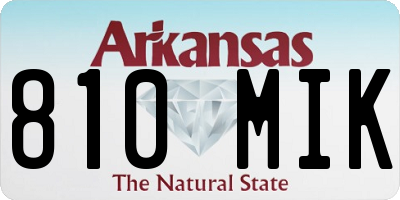 AR license plate 810MIK
