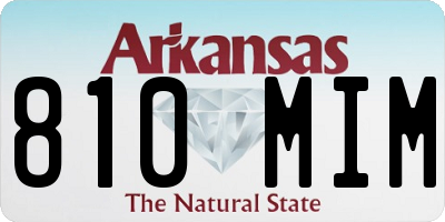 AR license plate 810MIM