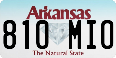 AR license plate 810MIO
