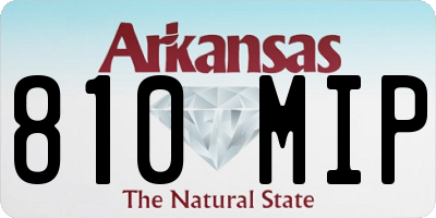 AR license plate 810MIP